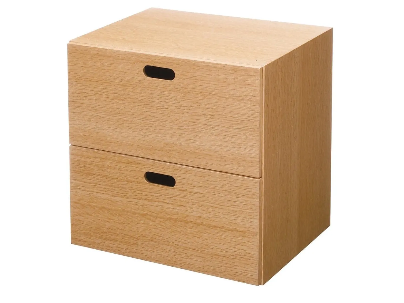 Oak 2 Drawer Unit