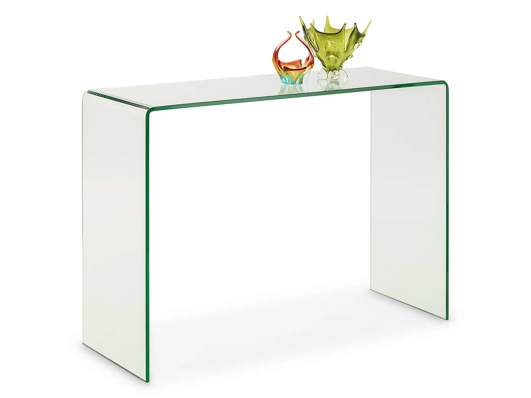 Glass console table