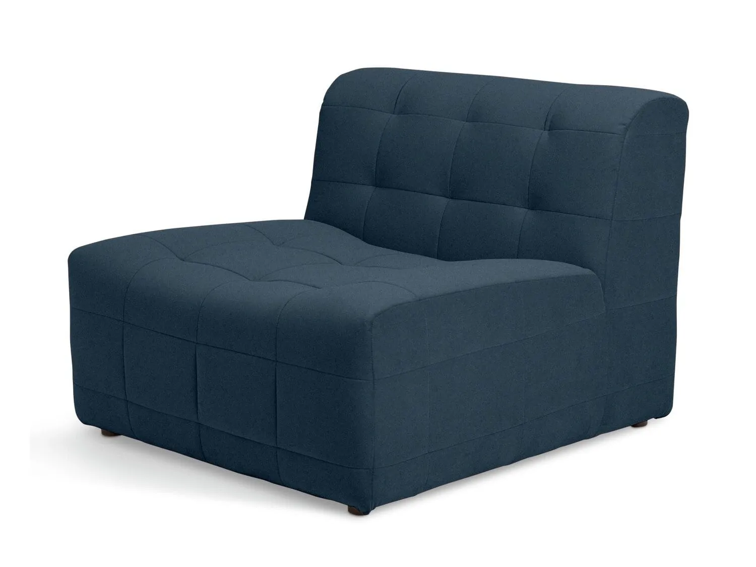 Blue velvet upholstered chair