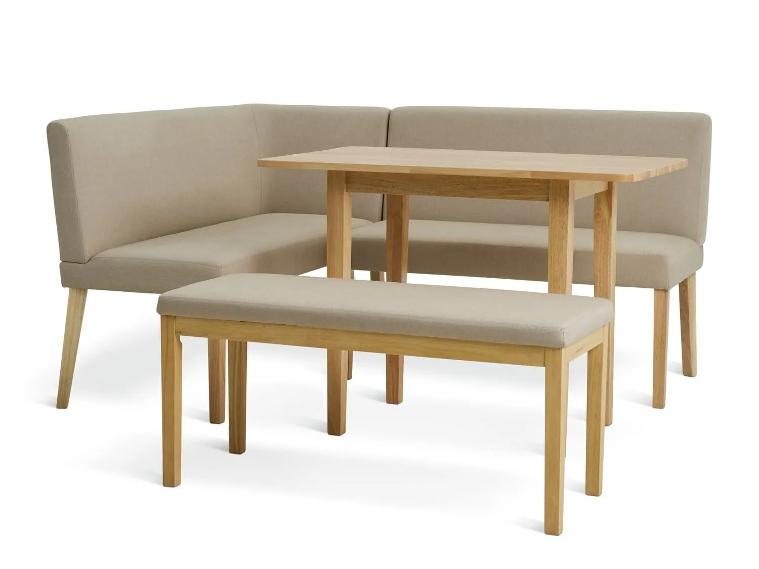Dining table and bench set