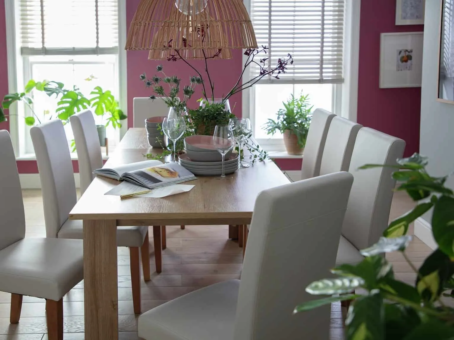 Oak dining table