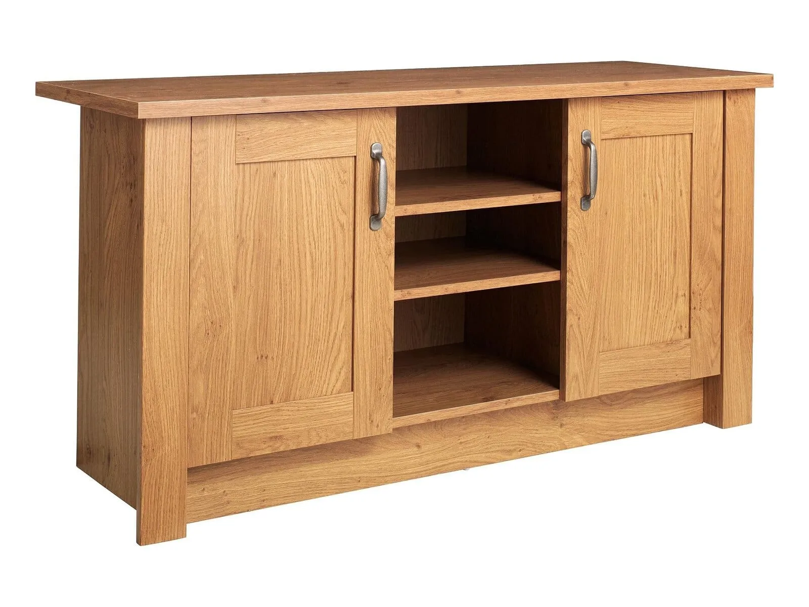 Oak tv cabinet with 2 doors
