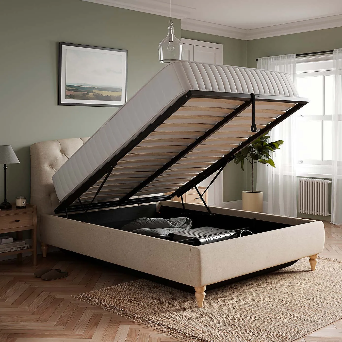 Ottoman storage bed