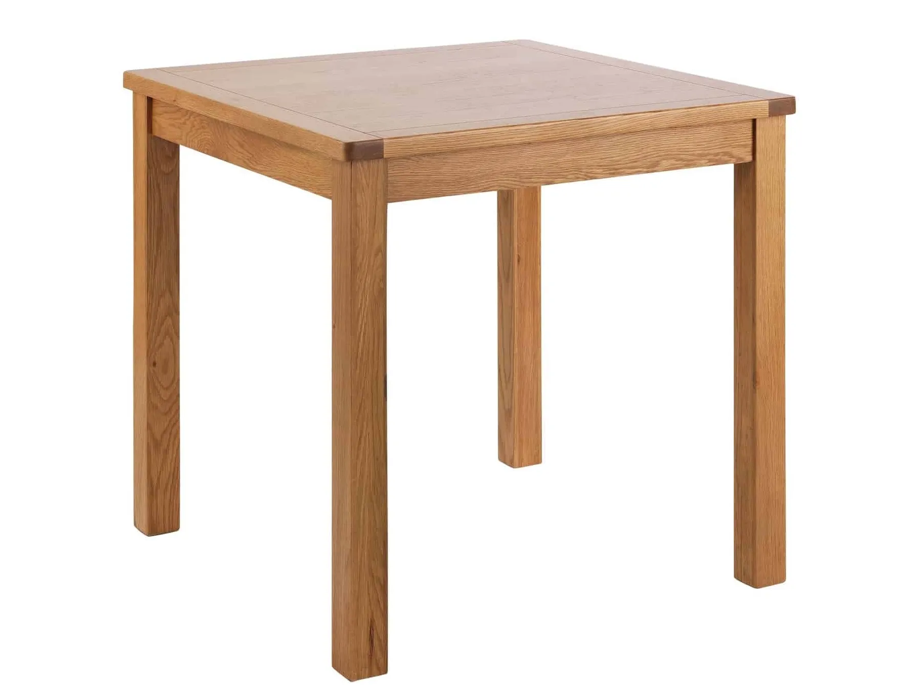 Small square oak dining table