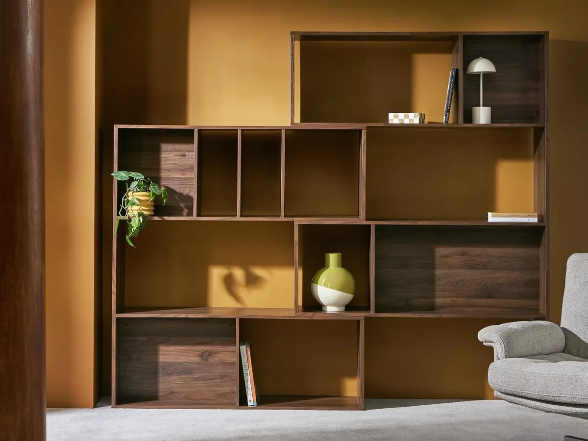 Free-standing open bookcase