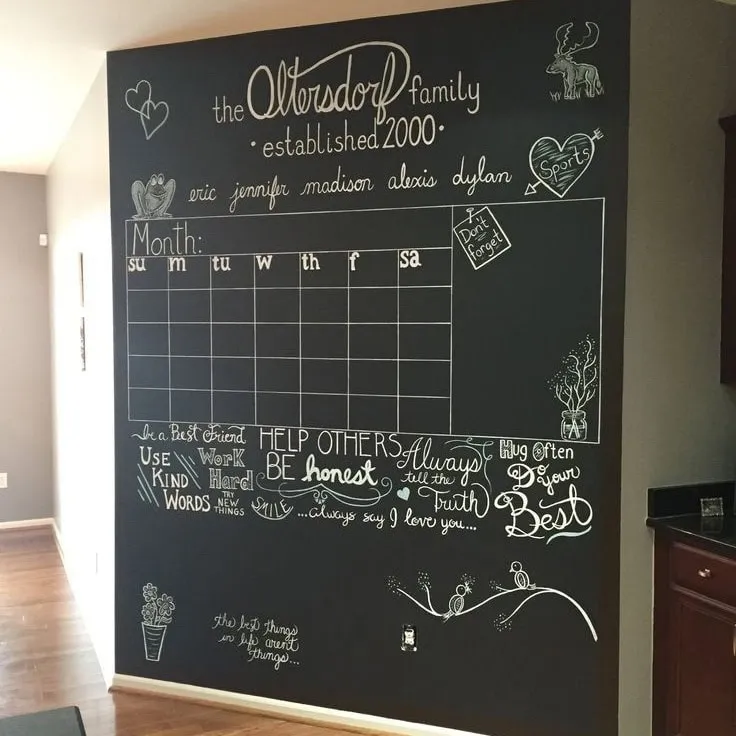 Chalkboard planner