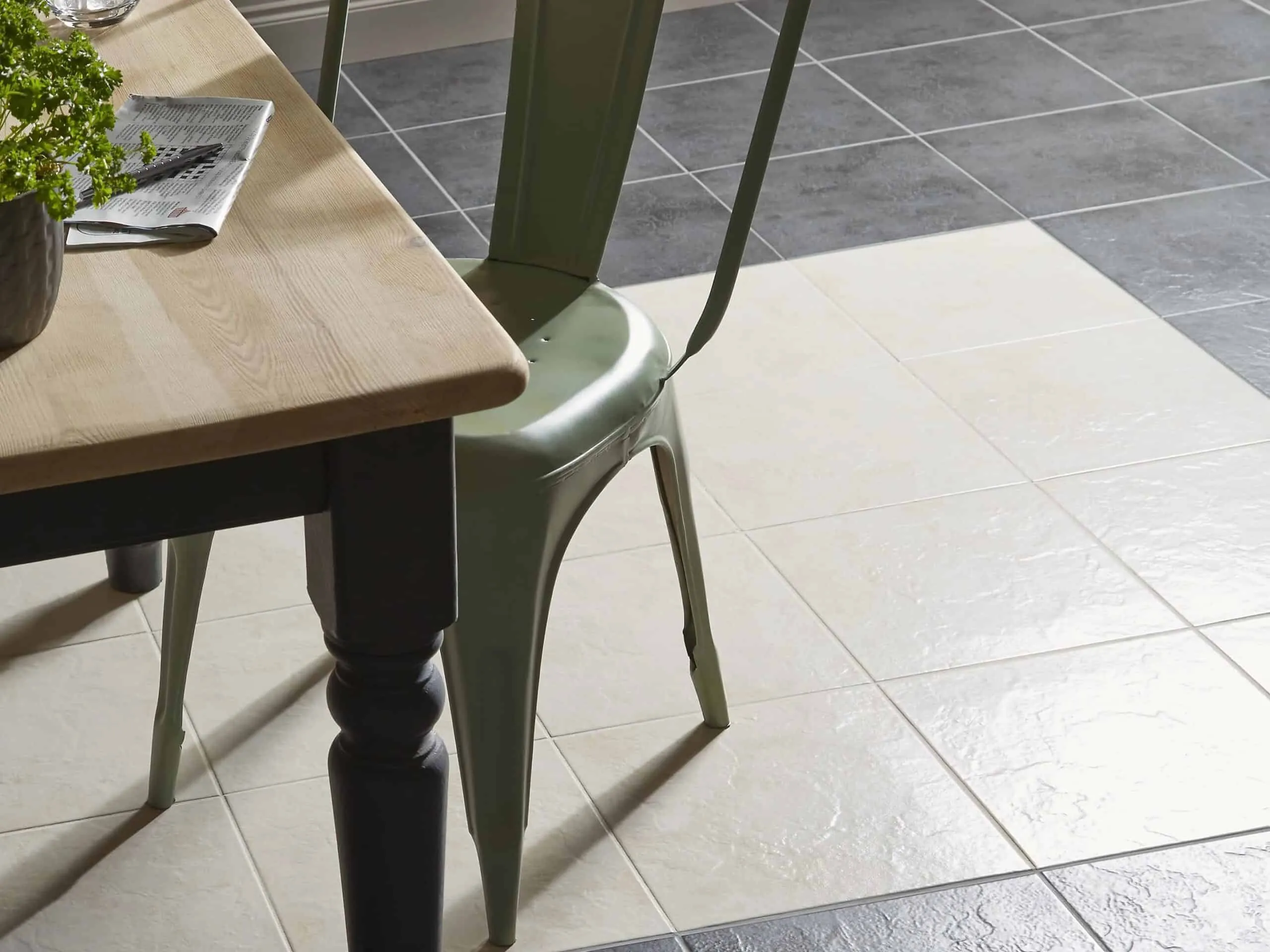 Ceramic floor tiles
