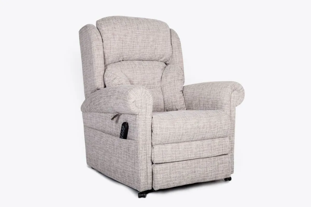 Beige fabric armchair
