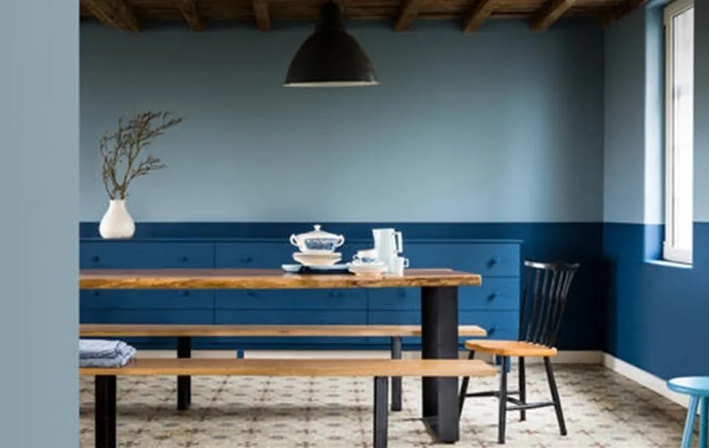 2 tone blue scheme