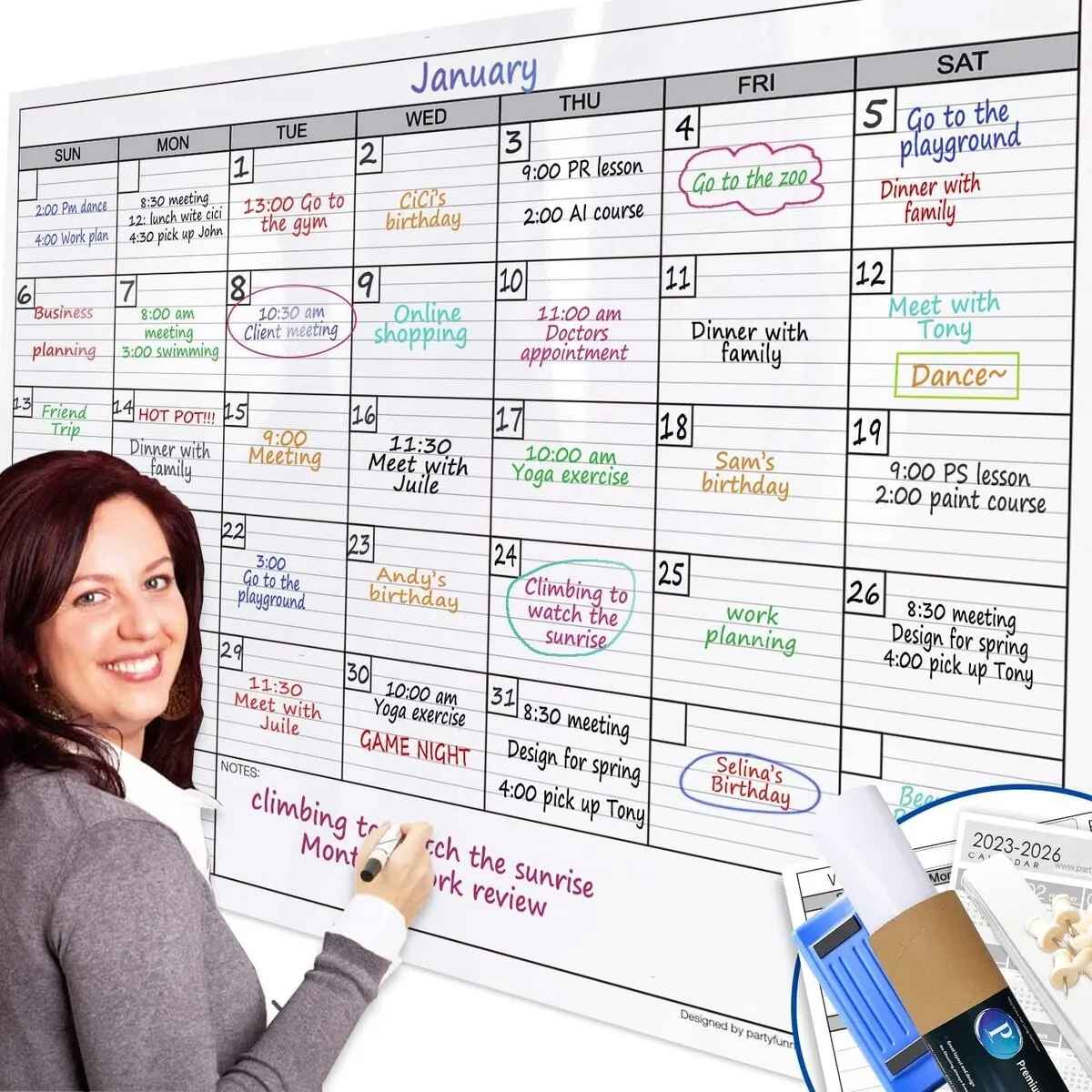 Whiteboard organiser
