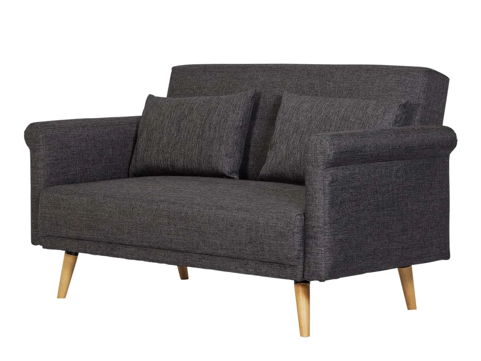 Dark grey fabric sofa