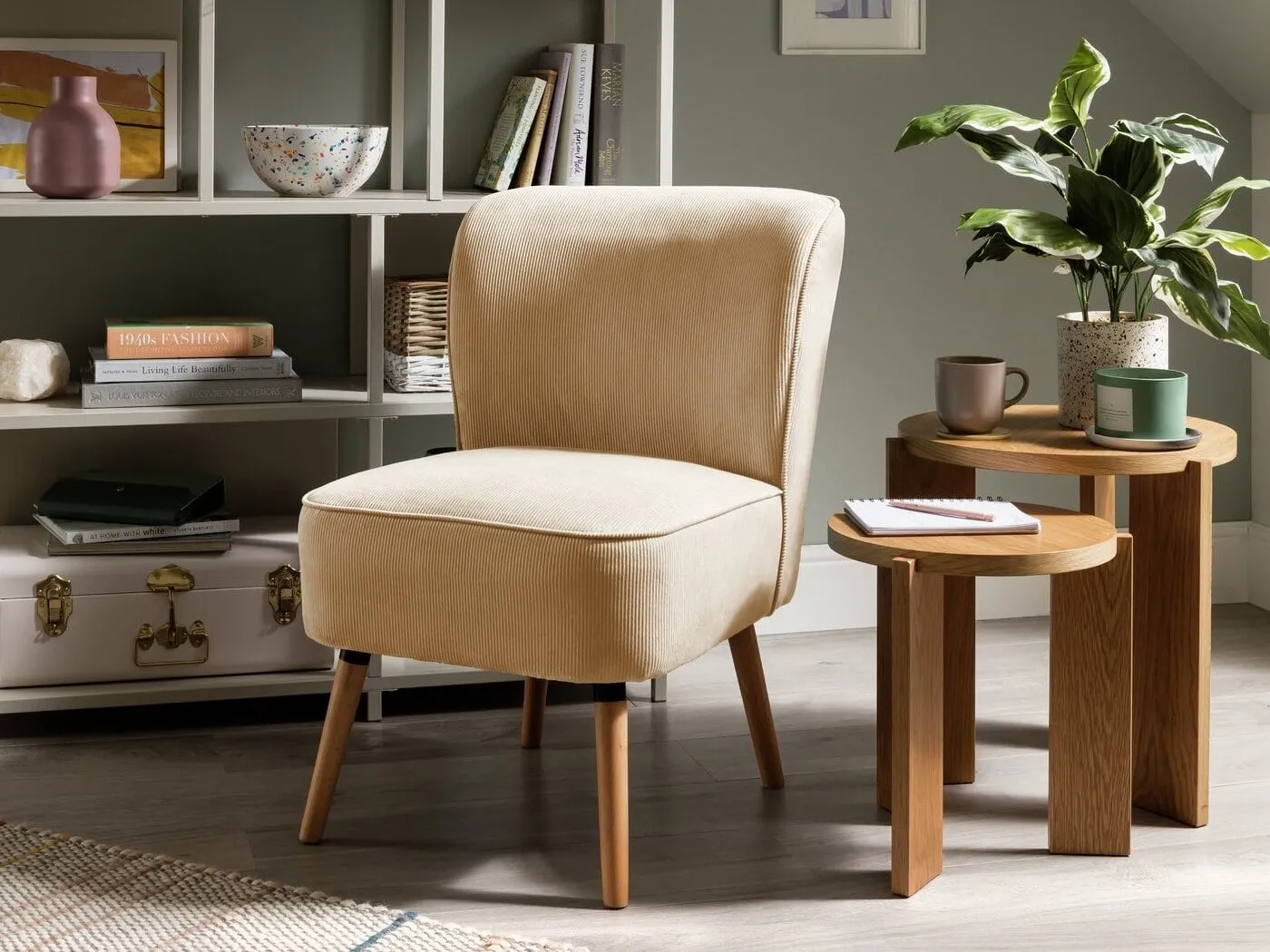 Camel fabric chair