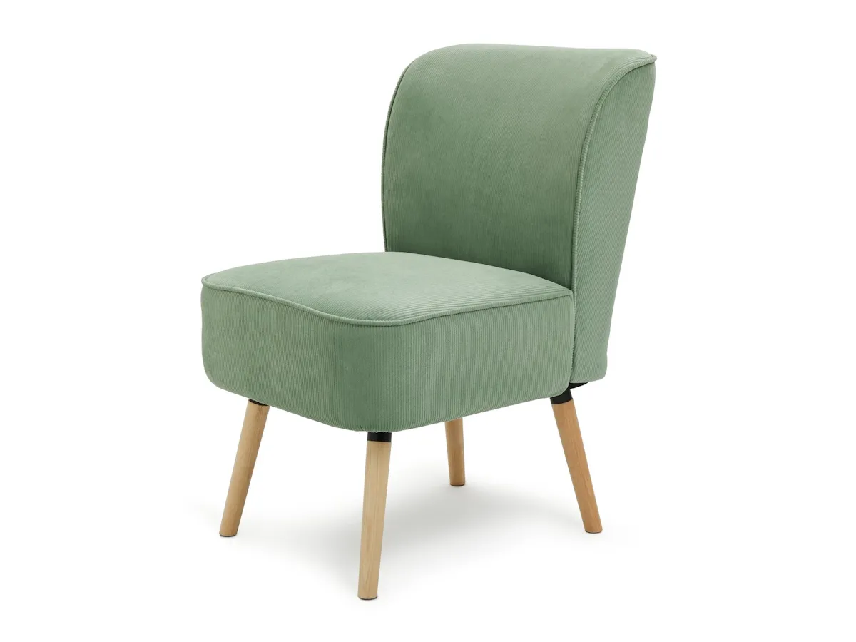 Mint green fabric chair