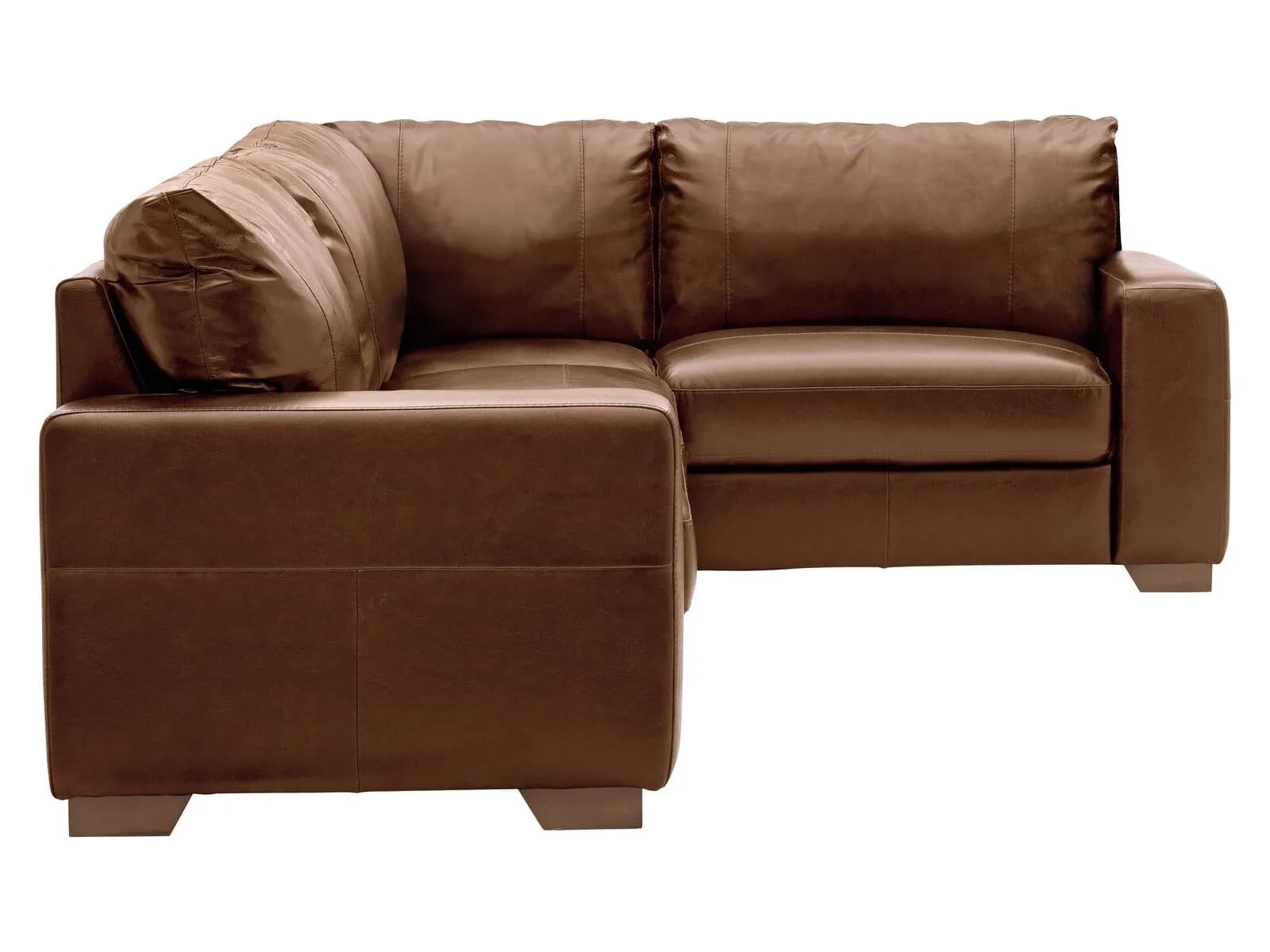 Tan leather corner sofa