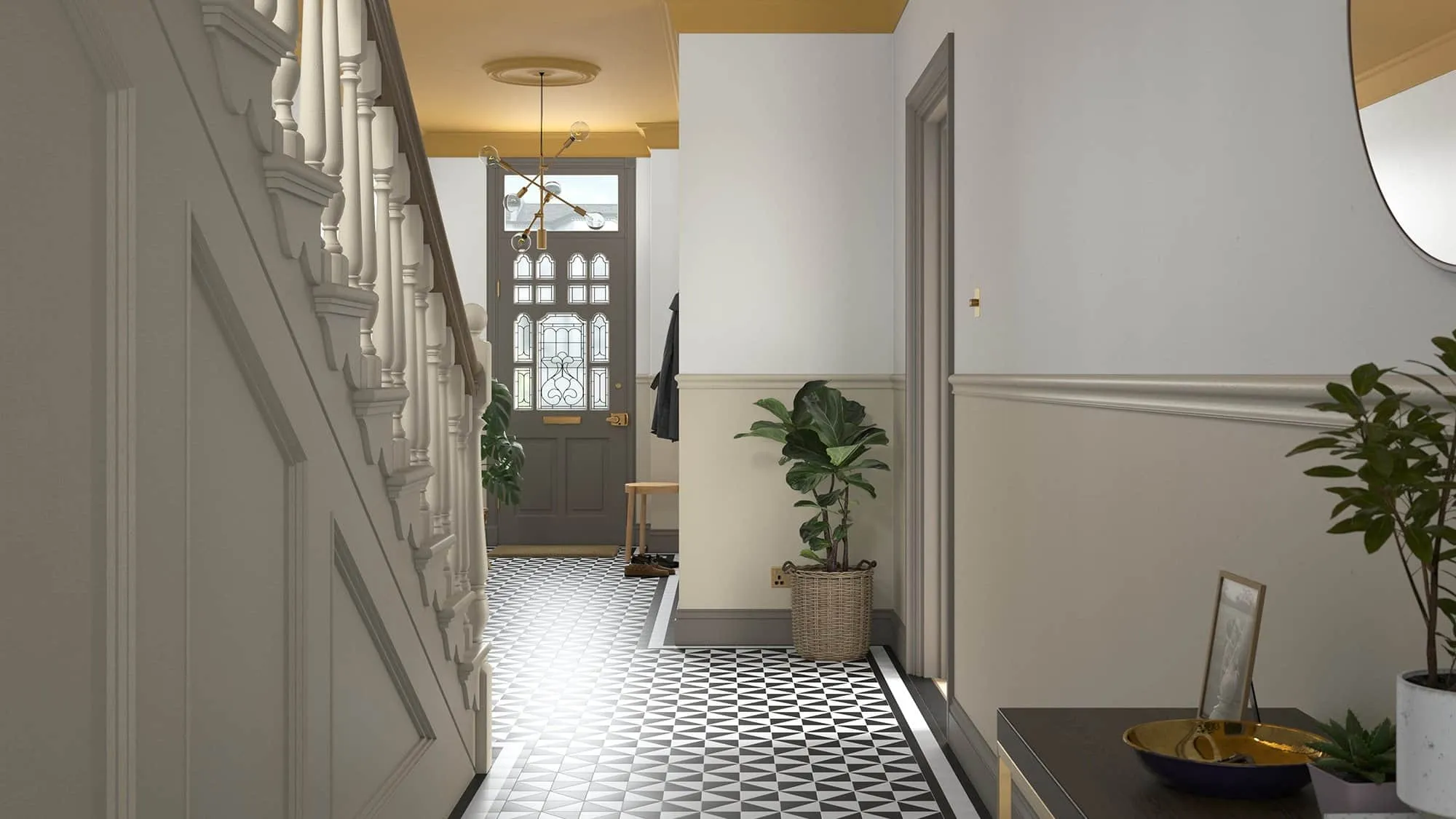 Georgian-style hallway