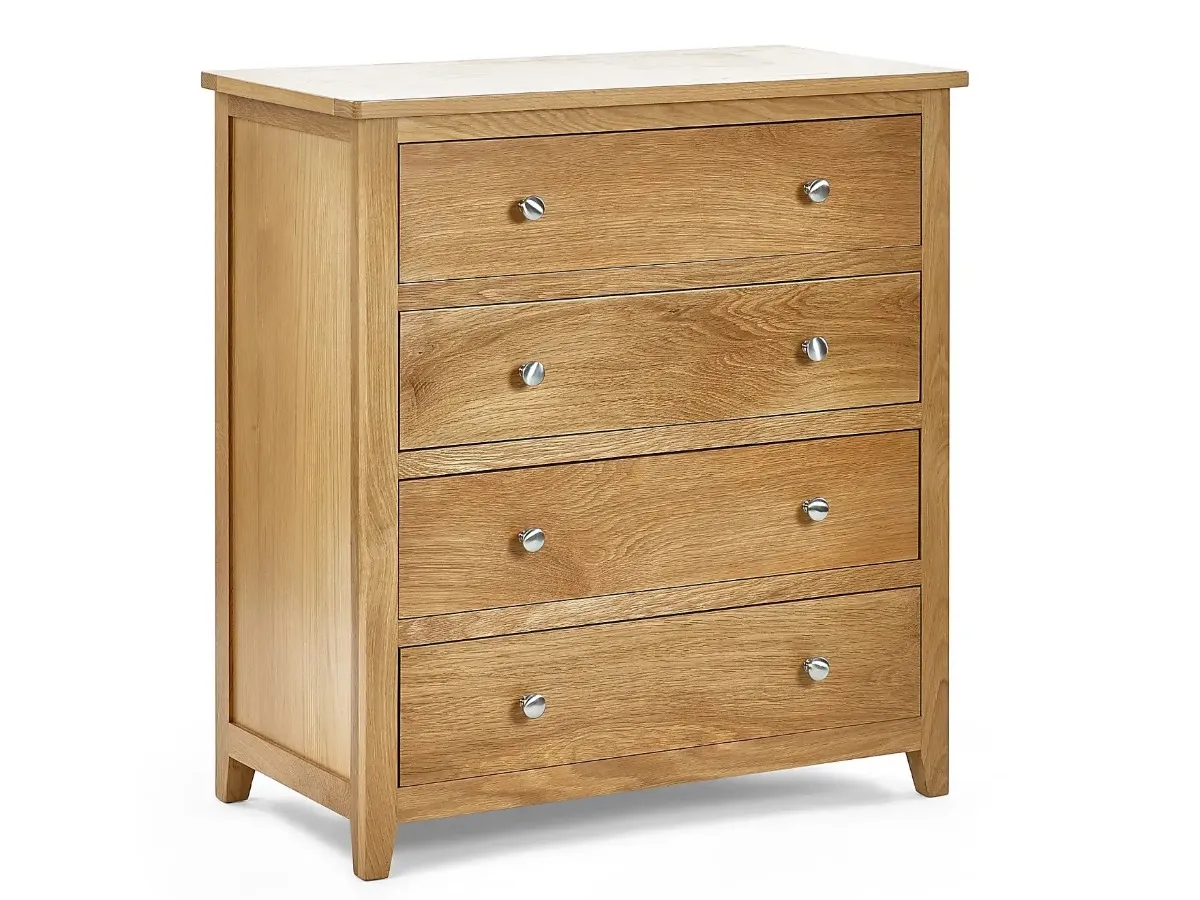 Oak 4-drawer chest