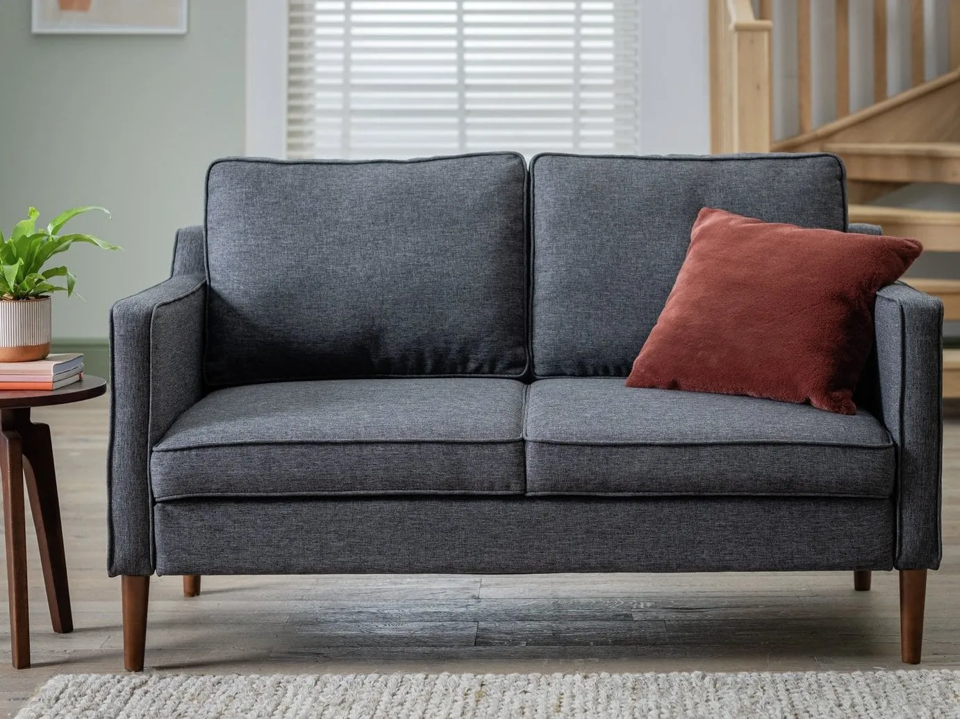 Grey fabric sofa