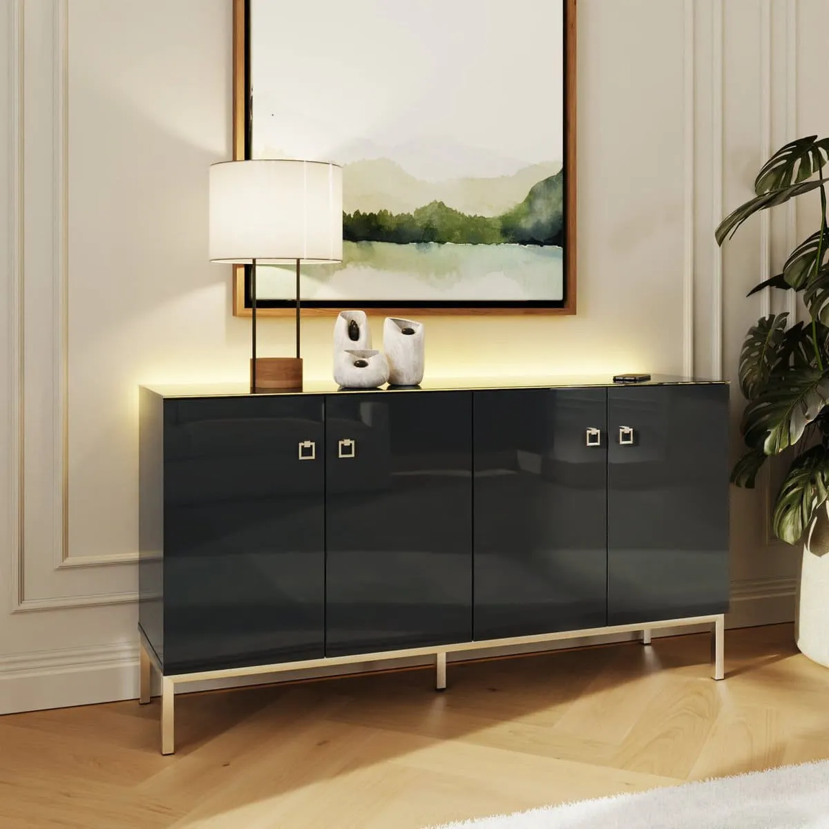 Indigo 4-door sideboard