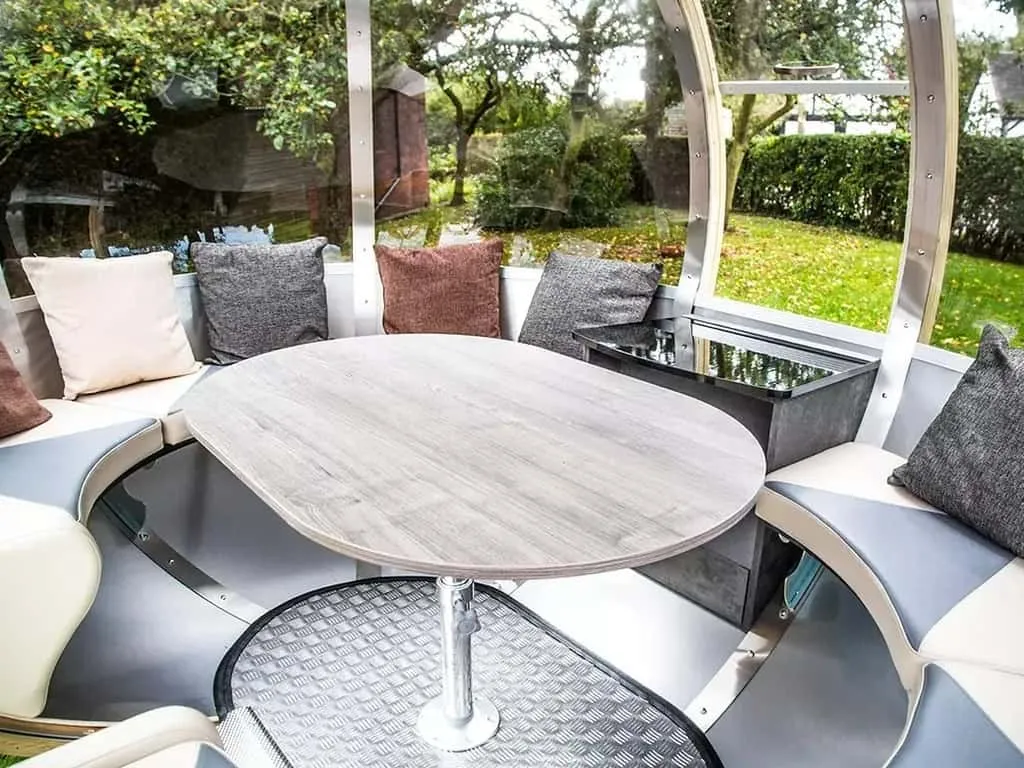 Oval garden pod interior