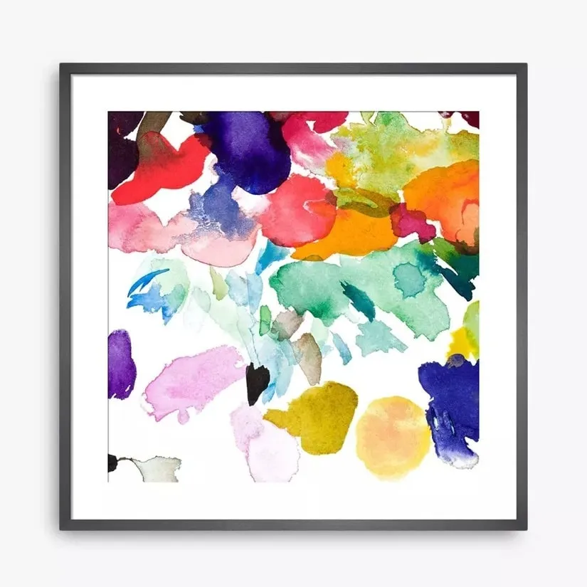 Colourful abstract wall art