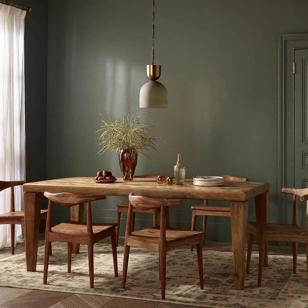 Mango wood dining table