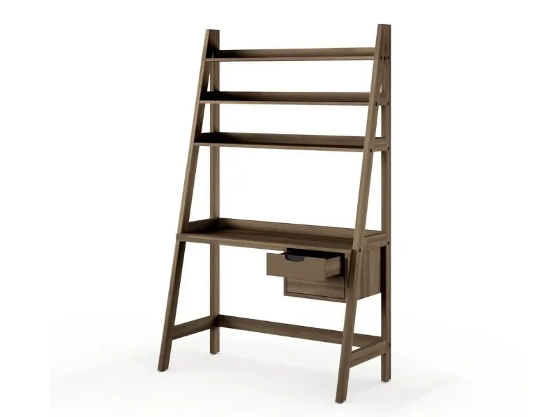 Acacia wood ladder-style desk