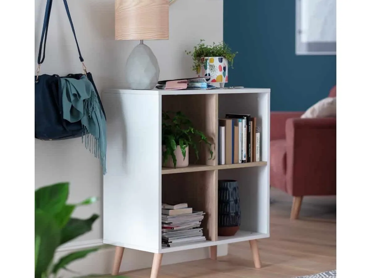 4-section freestanding storage unit