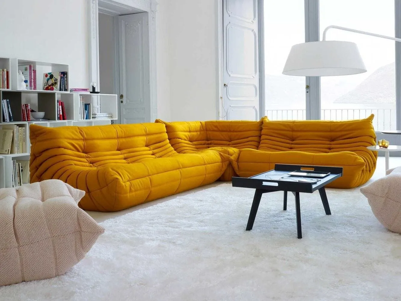 Mustard modular sofa