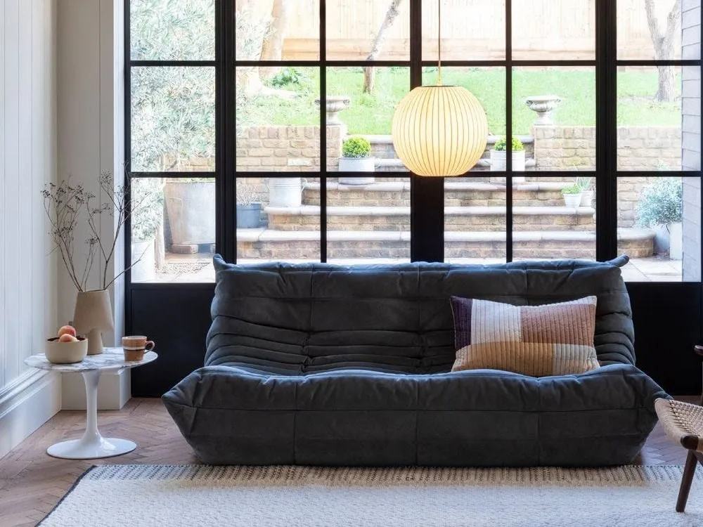 Grey 3-seater sofa