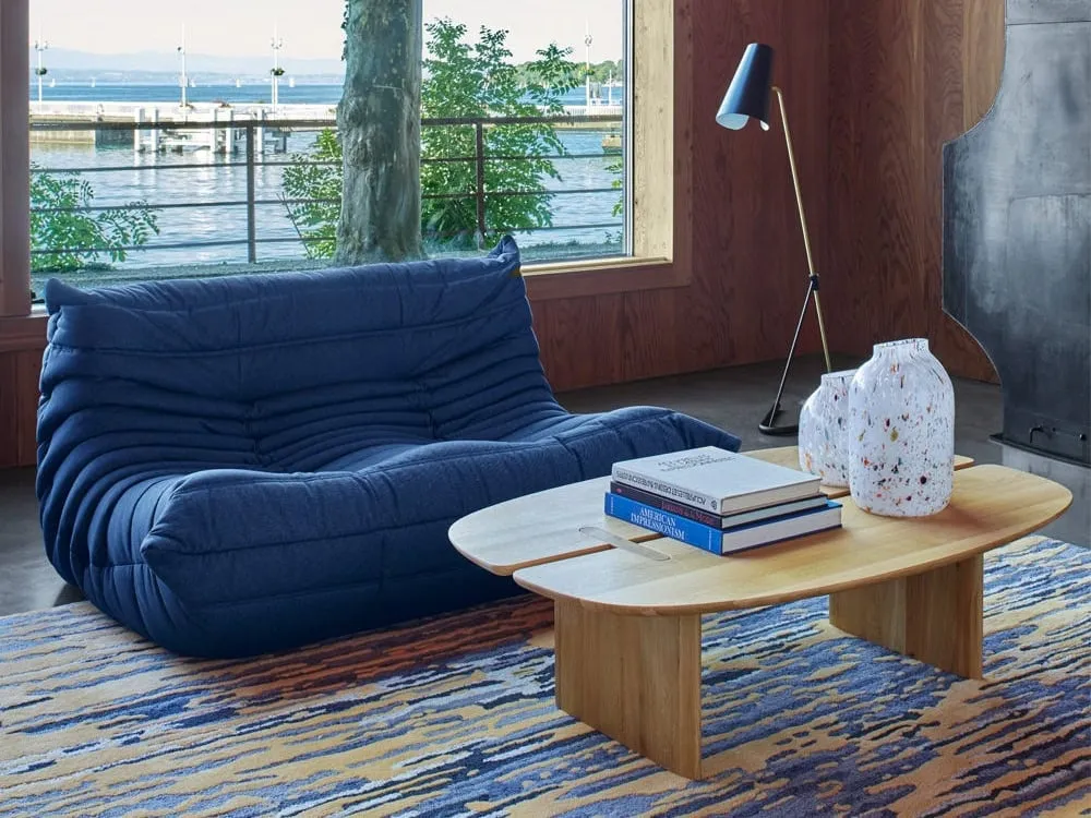 Blue 2-seater sofa