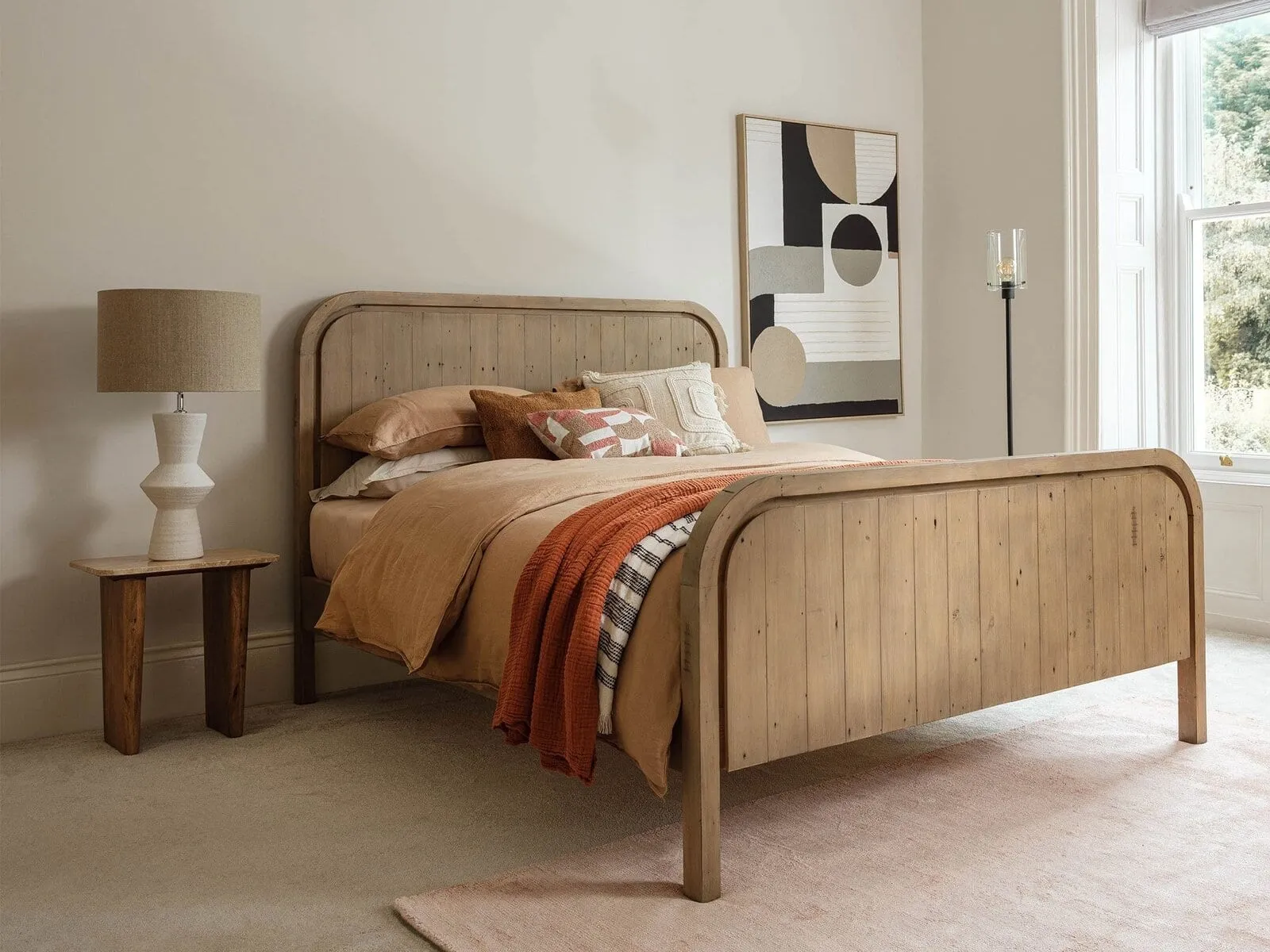 reclaimed wood bed frame