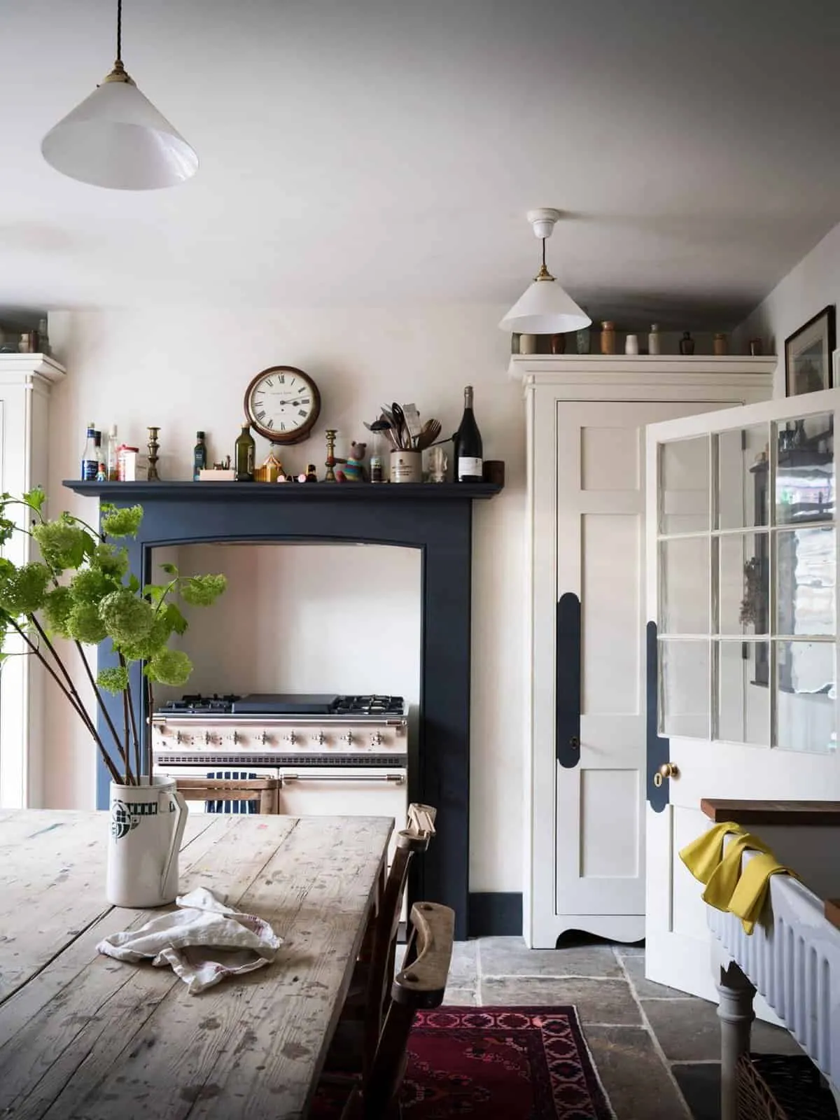 Lime white kitchen