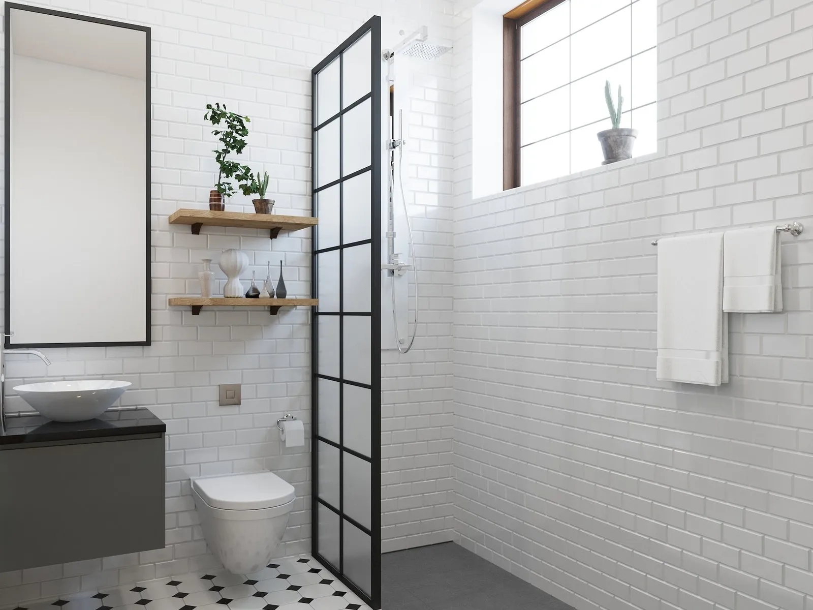 walk-in shower