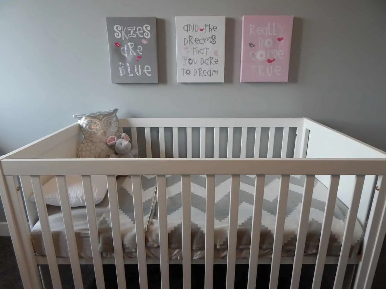 Cot in a nursery