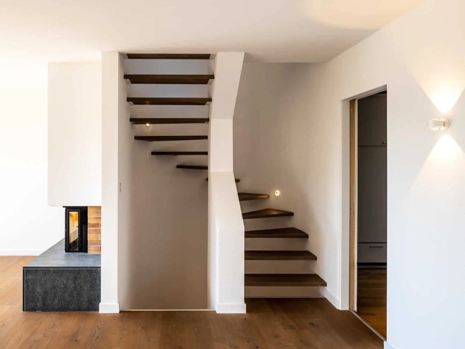 Stair access to loft space