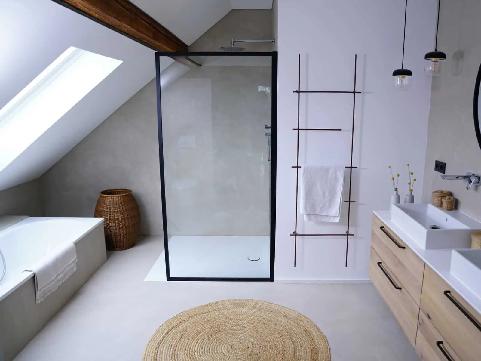 A bathroom within a loft conversion