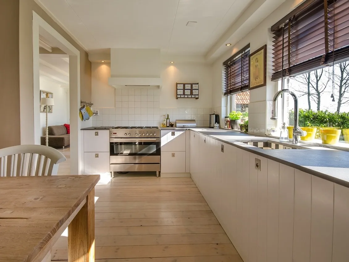 open plan kitchen