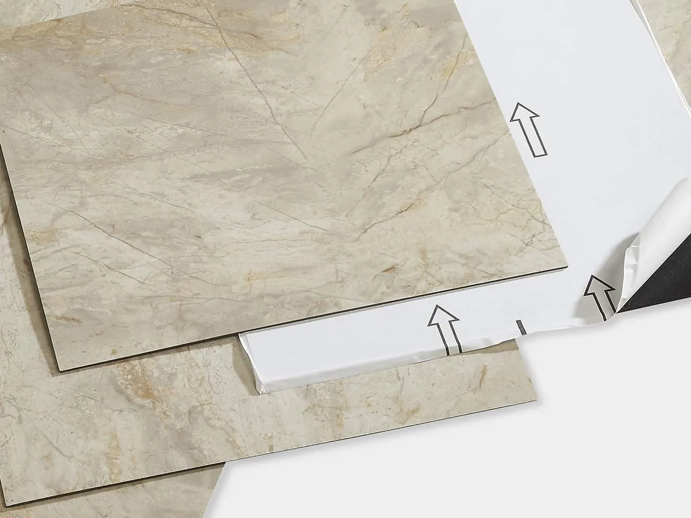 Vinyl floor tiles