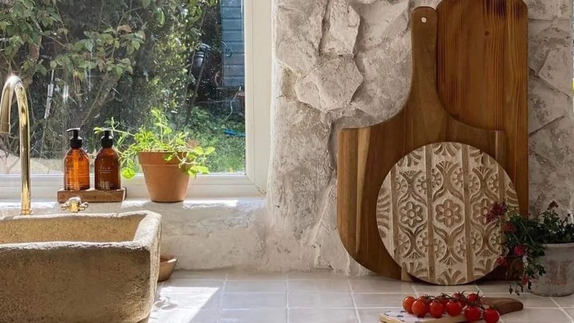 Tiled work surface