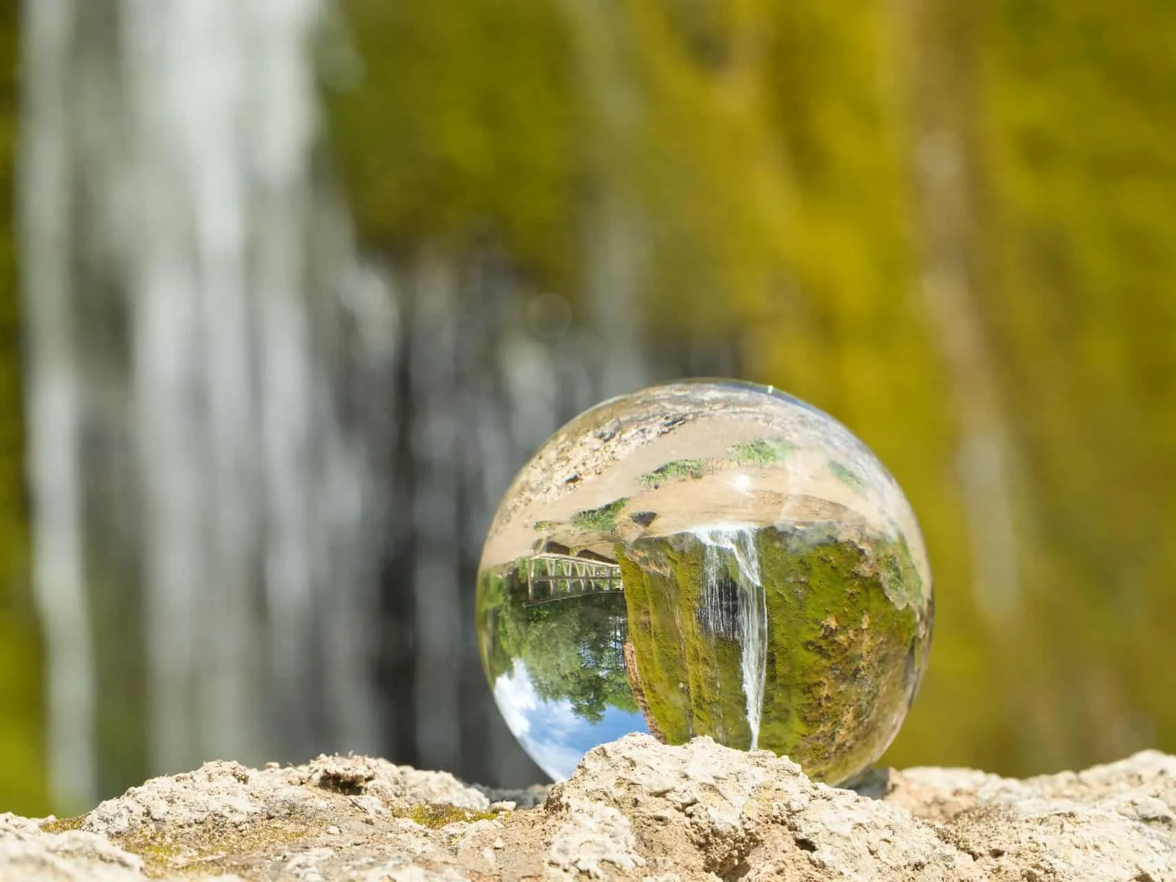polished glass ball